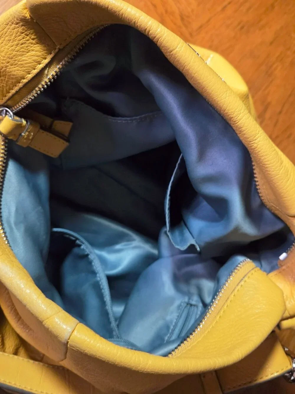 Yellow Coach Crossbody Hobo Bag